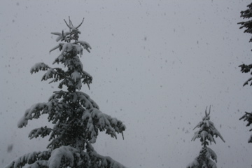 Snow storm forced another night on the mountain