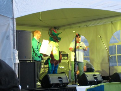 The town mascot of Drumheller